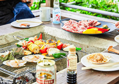チチブンチ 屋根付きBBQスペース