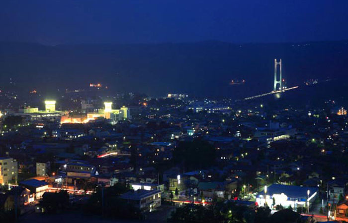 展望風呂より望む夜景